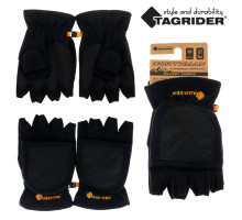 Рукавицы-перчатки Tagrider Northman беспалые флис черные XL