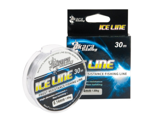 Леска Akara Ice Line 30 м Grey 0,14