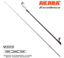 Хлыст угольный для спиннинга Akara Excellence (6-28) 2,7 м