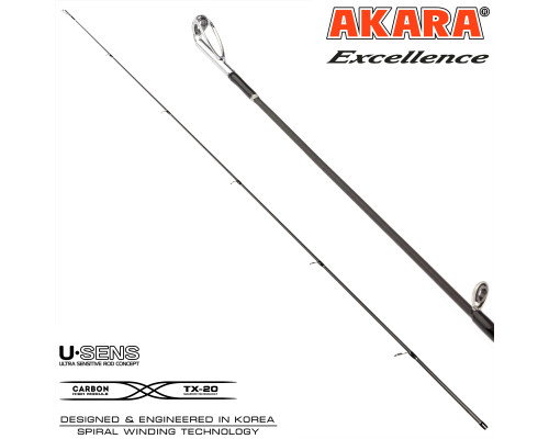 Хлыст угольный для спиннинга Akara Excellence (6-28) 2,7 м
