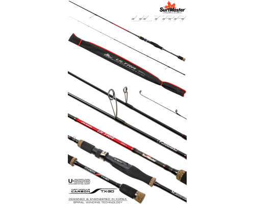 Спиннинг штекерный угольный 2 колена Surf Master Ultra L (1-10) SM-220L