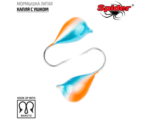 Мормышка Spider литая Капля с ушком (модель 11) 0 мм 19