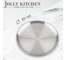 Поднос Jolly Kitchen круглый диаметр 30 см нержавеющая сталь