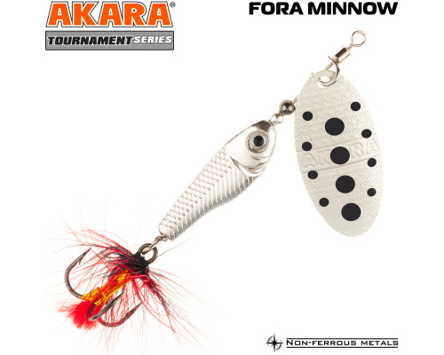 Блесна вертушка Akara Tournament Series Fora Minnow 1 6,5 гр. SIL-1
