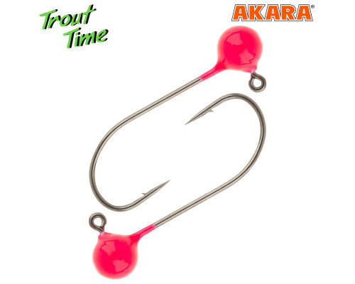 Джиг-головка Akara Trout Time Шар Pink 3 штуки в блистере (3шт)