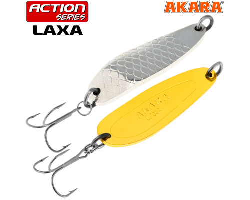 Блесна колебалка Akara Action Series Laxa 13 гр. 1/2 oz. Sil/Go