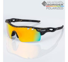 Очки поляризационные Tagrider в чехле N17-45 Gold Red Mirror