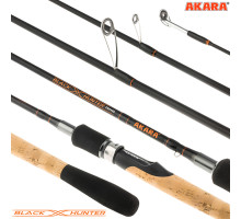 Спиннинг штекерный угольный 4 колена Akara Black Hunter Travel 734 L (3-12) 734L3/12-220