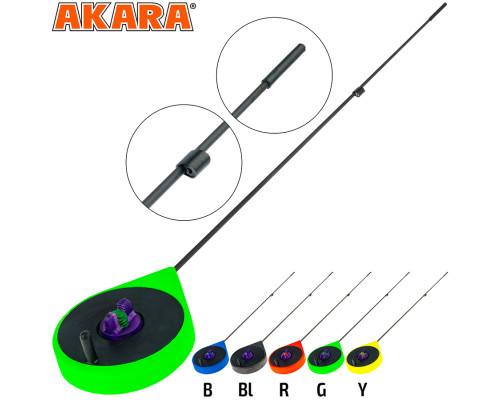 Удочка зимняя Akara Ultra Sport Green (хлыст карбон) USP-G