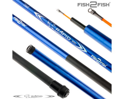 Удилище телескоп стекло д/с Fish2Fish Rapid New (10-40) Blue б/к F2FRFN-400BBK