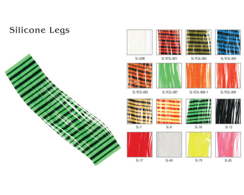 Материал для вязки мушек Akara Silicone Legs 15 см YCSL-008-1