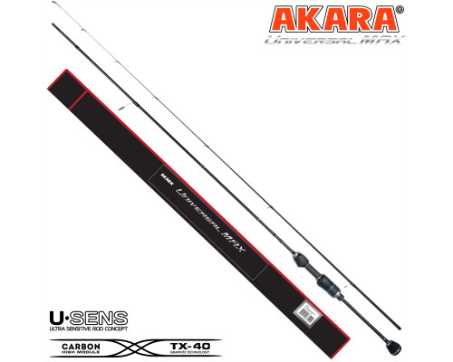 Спиннинг штекерный угольный 2 колена Akara Universal Max (0,5-5 g) 1,80м