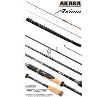 Спиннинг штекерный угольный 2 колена Akara Axiom M (6-28) AA-210M