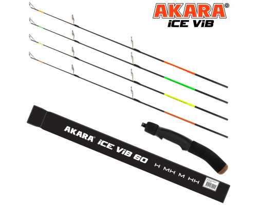 Удочка зимняя Akara Ice Vib 60 четыре хлыста (M, MH, H, HH) ( M, MH, H, HH)