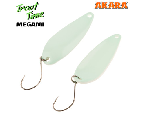Блесна колебалка Akara Trout Time Megami 3,8 гр. 67P фосфорная