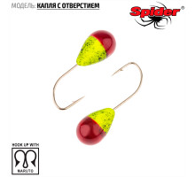 Мормышка W Spider Капля с отверстием (модель 12) 0,37 гр. 127