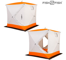 Палатка зимняя Fish 2 Fish Куб 1,8х1,8х1,95 м с юбкой в чехле 1/8-1/95-S