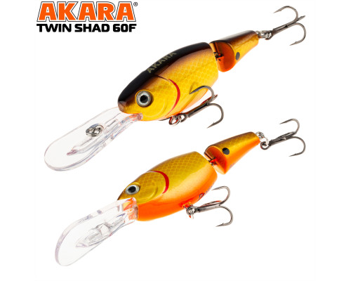 Воблер Akara Twin Shad 60F 8 гр. A19