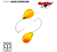 Мормышка W Spider Капля с отверстием (модель 12) 0,37 гр. 75