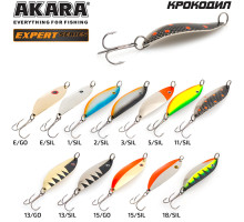 Блесна колеблющаяся Akara Expert Крокодил 20 гр. 1/SIL