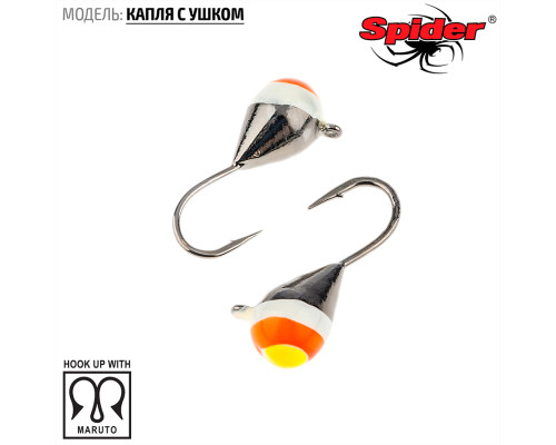 Мормышка W Spider Капля с ушком (модель 11) 0,26 гр. 1-BN
