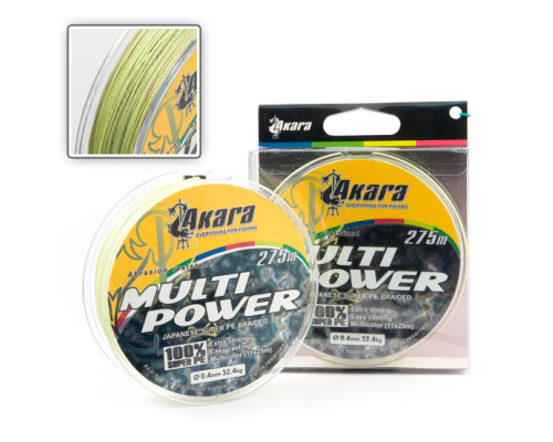 Шнур Akara Multi Power 275 м 0,40