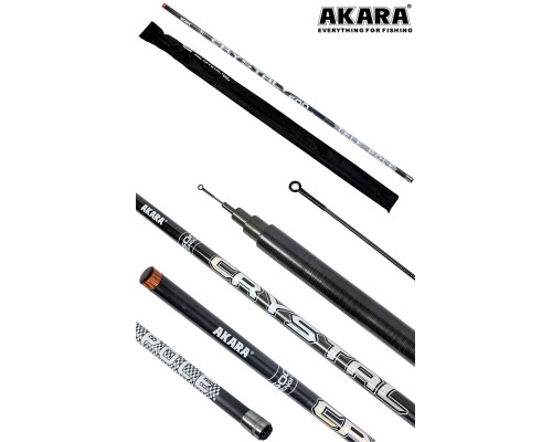 Удилище телескоп угольное д/с Akara Crystal Pole б/к CB-400BK