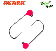 Форелевая джиг-головка Akara Trout Time Шар вольфрам Pink (3шт) 03-4-PN-F3