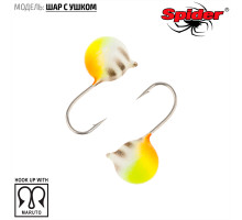Мормышка W Spider Шар с ушком (модель 28) м 0,29 гр. 78P фосфорн.