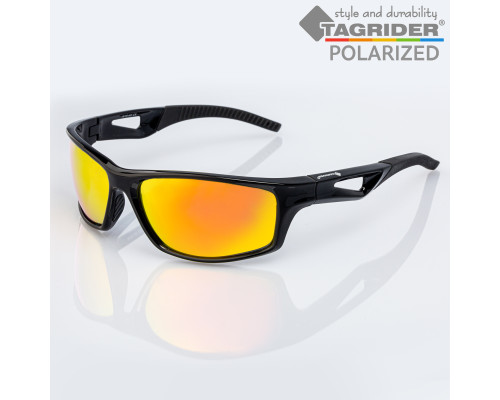 Очки поляризационные Tagrider в чехле N18-45 Gold Red Mirror