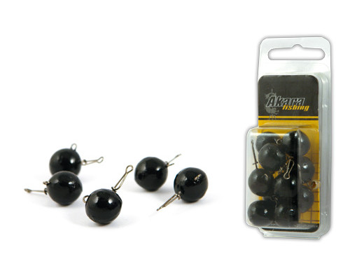 Груз Akara чебурашка round black с застежкой стежкой