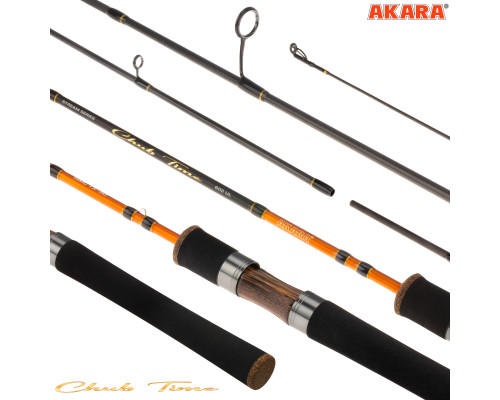 Спиннинг штекерный угольный 2 колена Akara Chub Time UL (1-5) 1,83