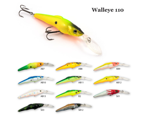 Воблер RAIDEN Walleye 110 26 гр. AB13