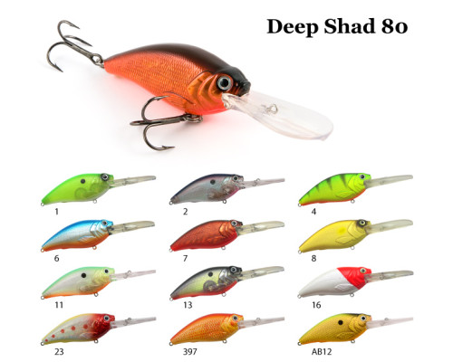 Воблер RAIDEN Deep Shad 80 20 гр. 397