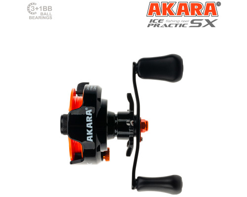 Катушка мультипликаторная зимняя Akara Ice Practic SX 3+1 bb AIPSX-4