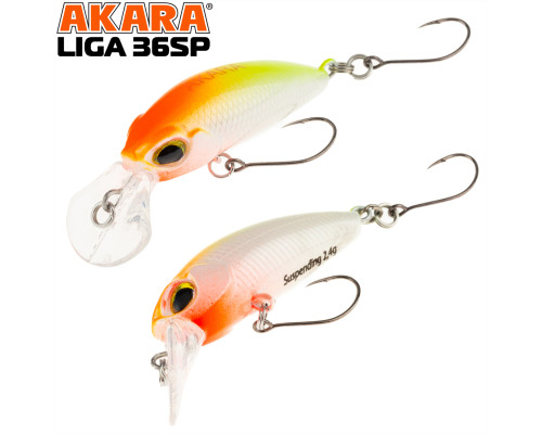 Воблер Akara Liga 36SP 2,4 гр. A166