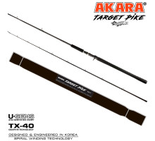 Спиннинг штекерный угольный 2 колена Akara Target Pike H 842 (60-170) 2,57 м 842H-257