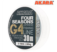 Леска Akara G4 Four Seasons 30 м 0,133