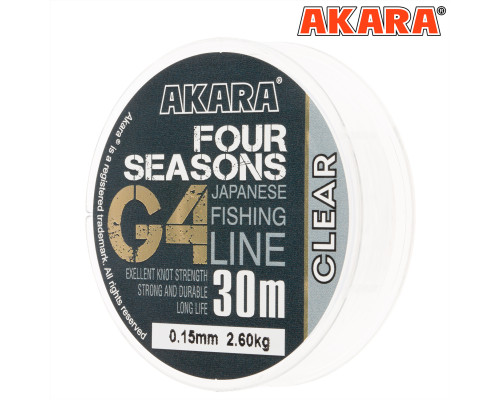 Леска Akara G4 Four Seasons 30 м 0,191