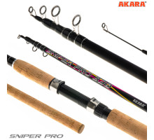 Удилище телескопическое угольное с/с Akara Sniper Pro TX-30 (60-120) SP-330