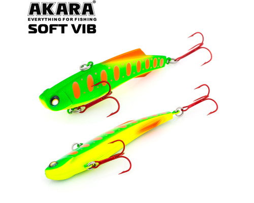 Воблер Akara раттлин Soft Vib 85 мм 39 гр. A74
