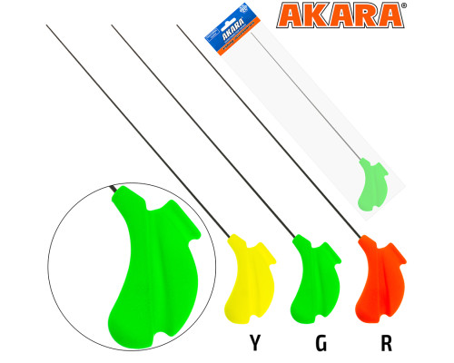 Удочка зимняя Akara Master Jig M 405 (4-21г) Green (хлыст жёсткий Hi Carbon) F-G