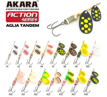 Блесна вертушка Akara Action Series Aglia Tandem 2/5-A01