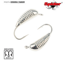 Мормышка W Spider Куколка с ушком (модель 53) 0,10 гр. Sil