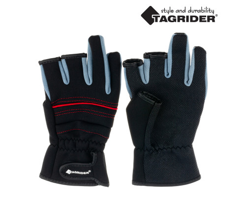 Перчатки Tagrider 2102-5 неопреновые без 3-х пальцев L