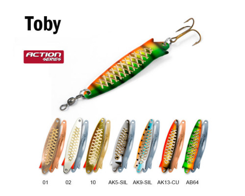 Блесна колебалка Akara Action Series Toby 12гр. 3/7oz. 02