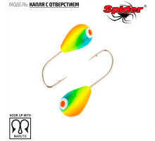 Мормышка W Spider Капля с отверстием (модель 12) 0,37 гр. 30