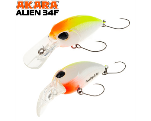 Воблер Akara Alien 34F 3,2 гр. A166
