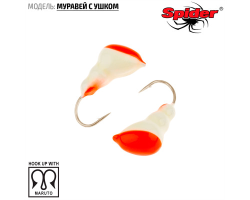 Мормышка W Spider Муравей с ушком (модель 13) 0,40 гр. 24P