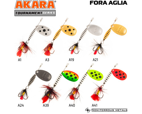 Блесна вертушка Akara Tournament Series Fora Aglia 3 8,3 гр. A39